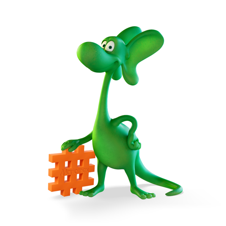 Marioinex, Mini Waffle, Smok Diplodok i Kotek, klocki konstrukcyjne, 280 elementów