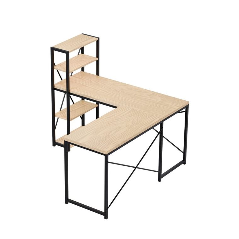 Mark Adler, Leader 5.9, biurko narożne z półkami, Oak, 145 cm