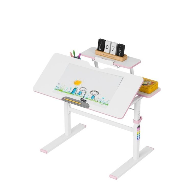 Mark Adler, Study 3.7 Pink, biurko dziecięce z regulacją wysokości