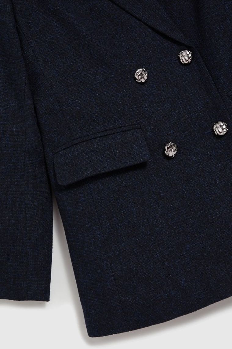 Marynarka damska, granatowa, Moodo