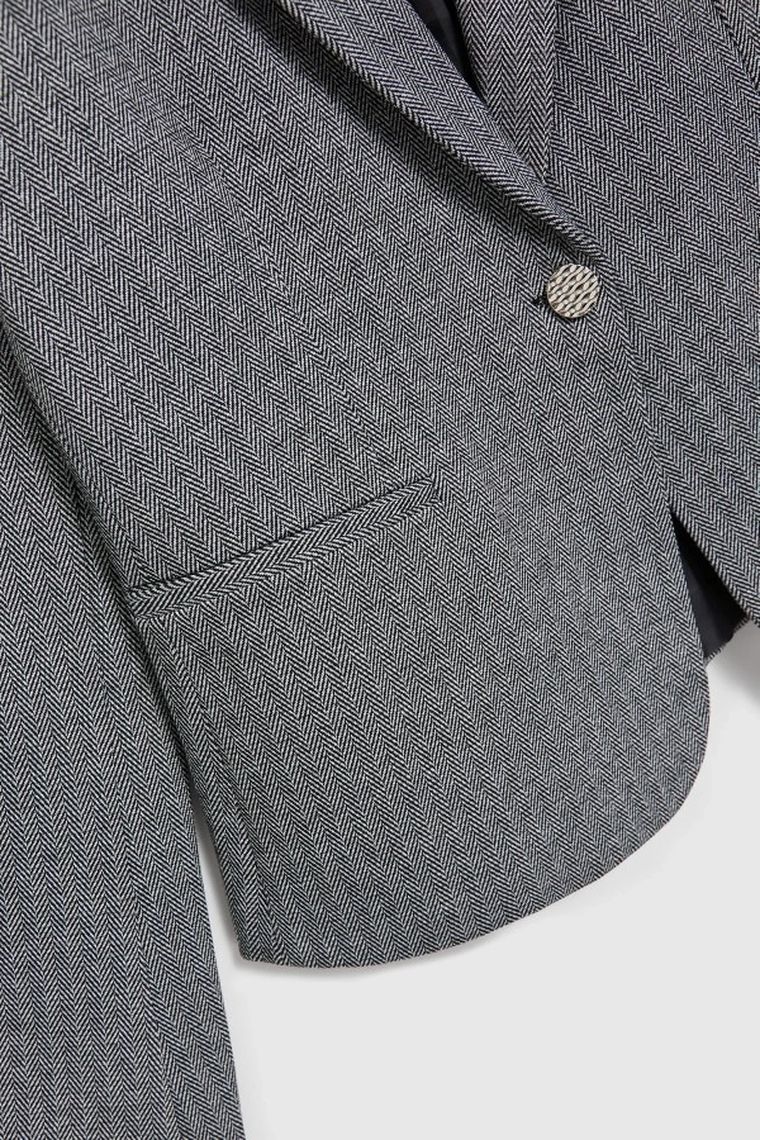 Marynarka damska, szara, Moodo