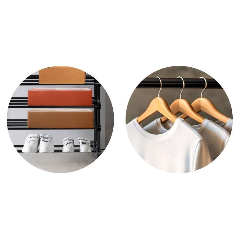 Massido, wieszak na ubrania, czarny