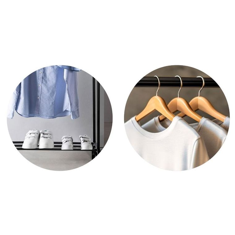 Massido, wieszak stojący, czarny