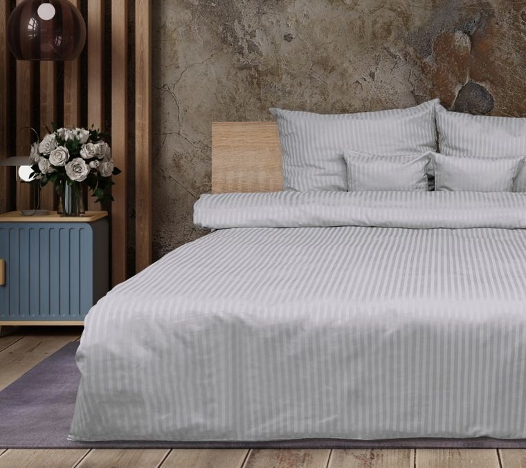 Matex, 3-częściowy komplet pościeli, adamaszkowa satyna bawełniana, 220-200 cm