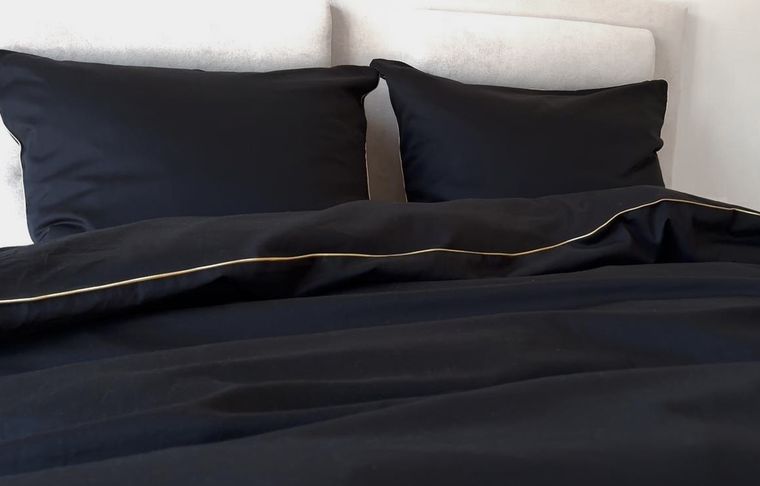 Matex, Gold Line, pościel satynowa, jednobarwna z wypustką, 200-220 cm