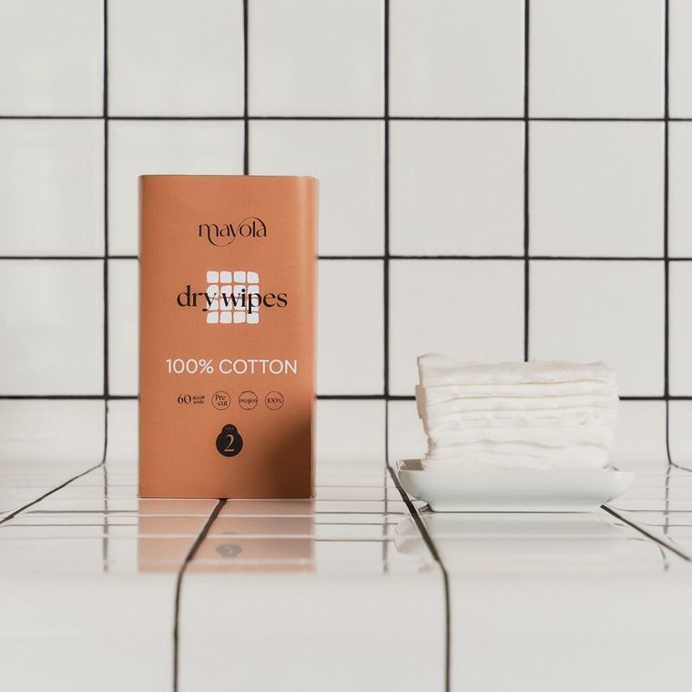 Mayola, waciki bawełniane w taśmie, 9-10 cm, 60 szt.