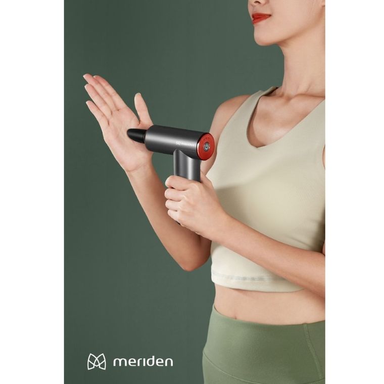 Meriden, pistolet do masażu, 4 końcówki