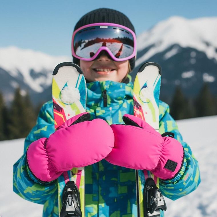 Meteor, Juna, rękawice zimowe, różowe, rozmiar XXS