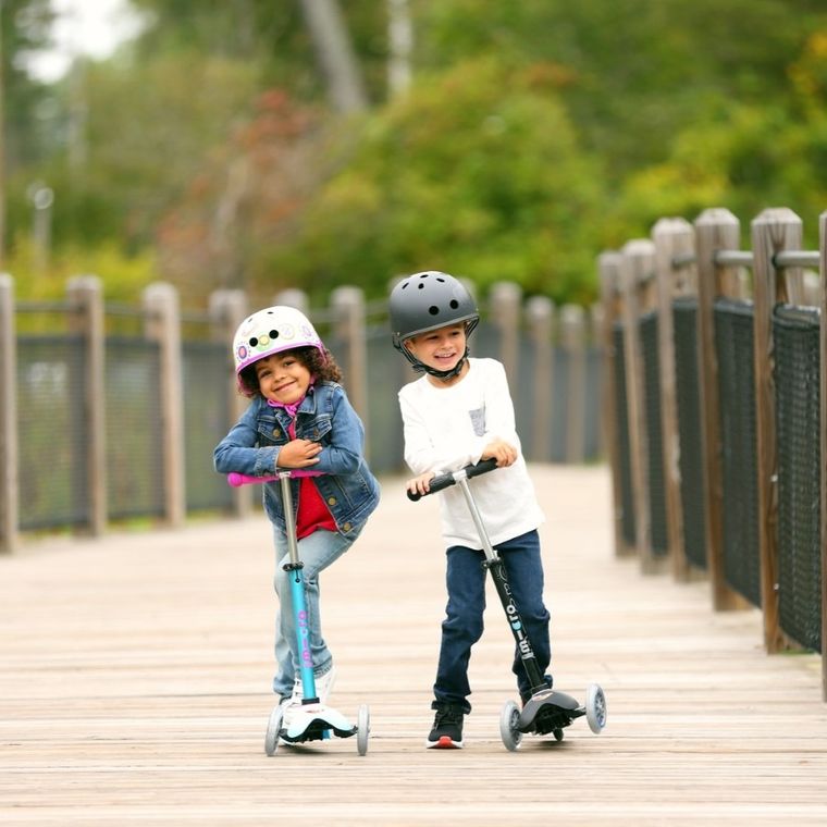 Micro Mobility, Mini Deluxe, hulajnoga 3-kołowa, turquoise