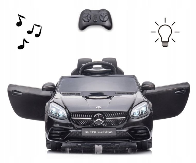 Milly Mally, Mercedes-Benz SLC, pojazd na akumulator, czarny