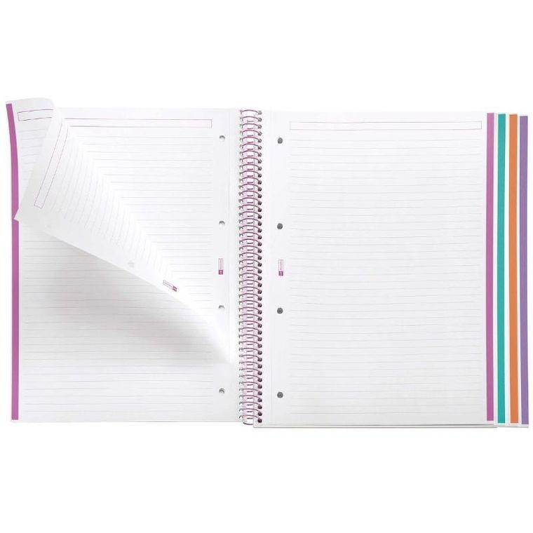 Miquelrius, Magic Unicorn, zeszyt A4, w linię, spiralny, 120 stron