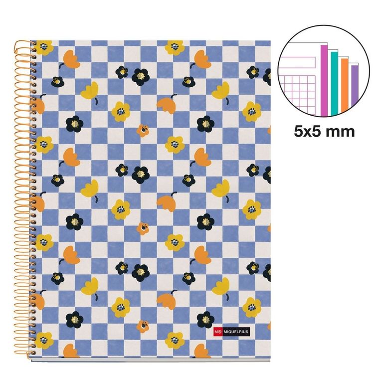 Miquelrius, Square It, zeszyt A4, w kratkę, spiralny, 120 stron