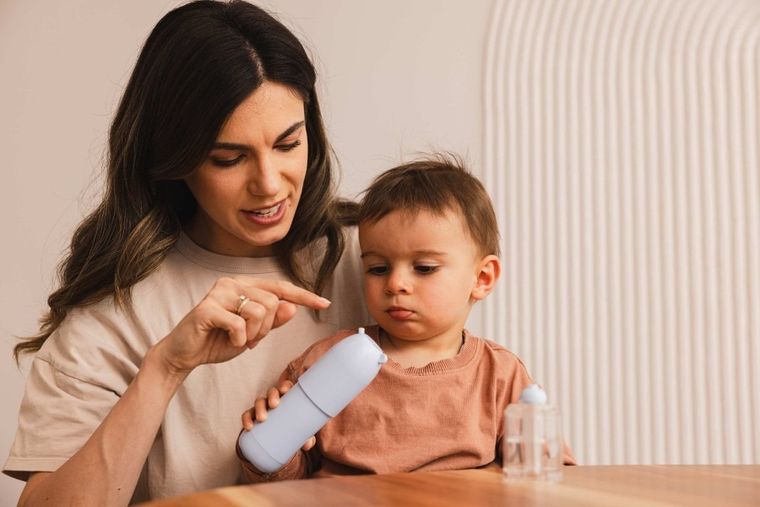 Momini, NanoFlush, aspirator i irygator, automatyczny, 2w1