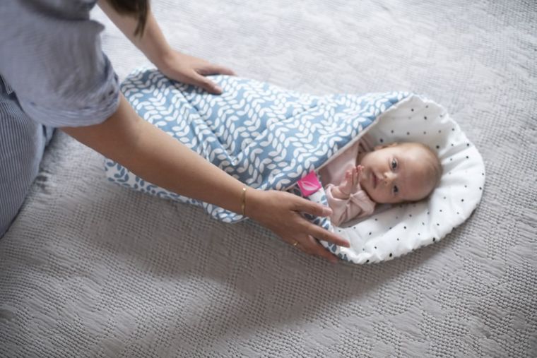 Motherhood, Kwadraty Różowe, rożek bawełniany