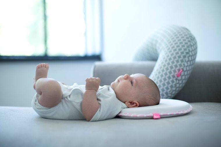 Motherhood, Płotek Niebieski, ergonomiczna poduszka stabilizująca dla niemowląt