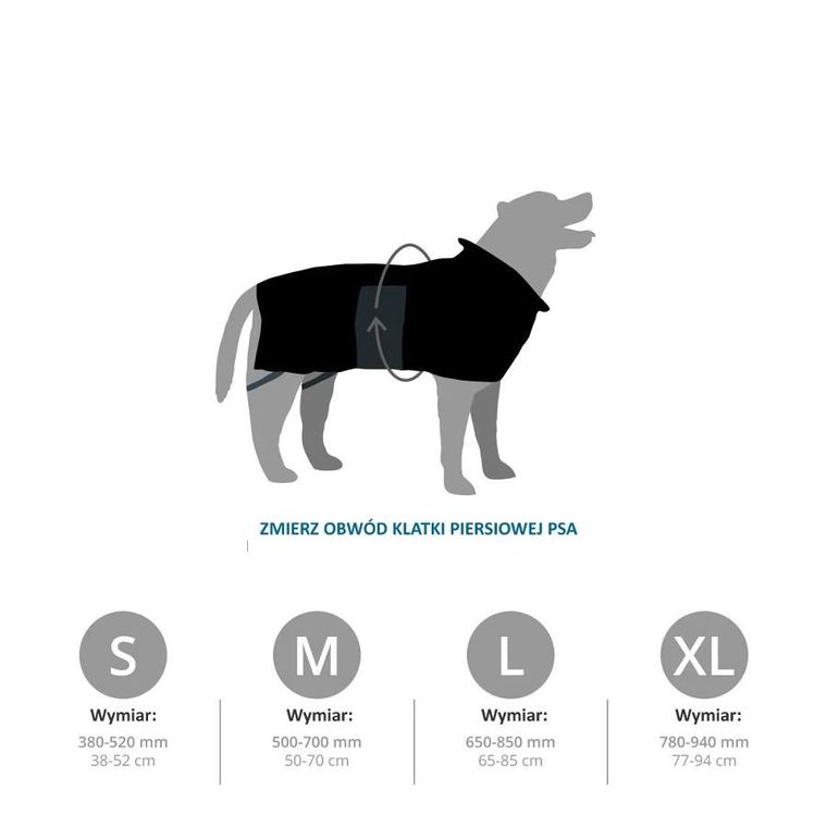 Mountain Paws, ocipelany płaszcz przeciwdeszczowy dla psa, rozmiar XL