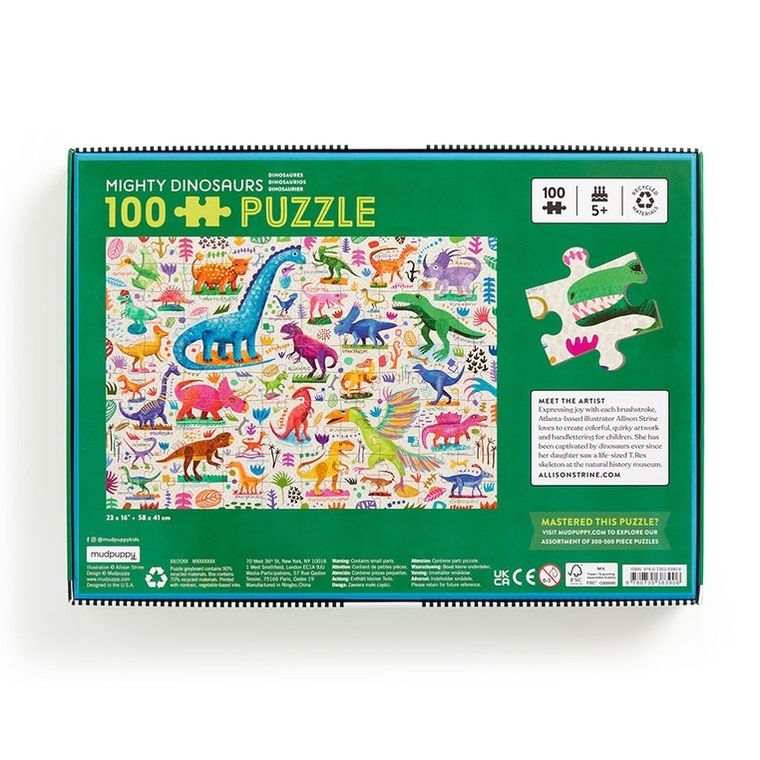 Mudpuppy, Potężne dinozaury, puzzle, 100 elementów