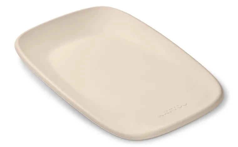 Nattou, Softy, miękka mata do przewijania bez BPA, Beige, 50-70 cm