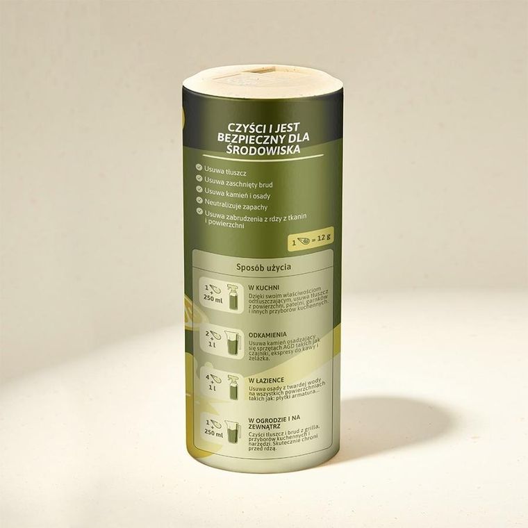 Natulim, Citric Acid, ekologiczny środek czyszczący do powierzchni uniwersalnych, 0,5 kg