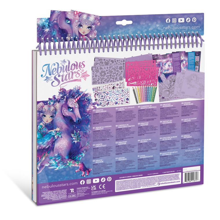 Nebulous Stars, Konie Firiaz i Daliaz, szkicownik z kredkami i naklejkami