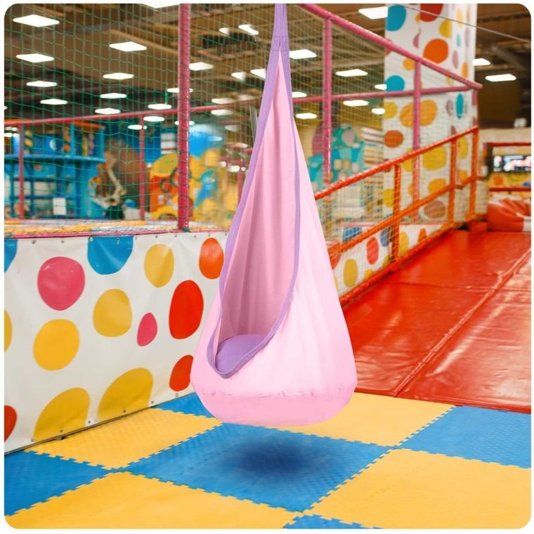 Neo-Sport, kokon, fotel wiszący, jasnoróżowy