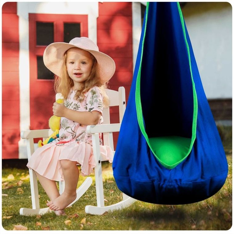 Neo-Sport, kokon, fotel wiszący, niebieski