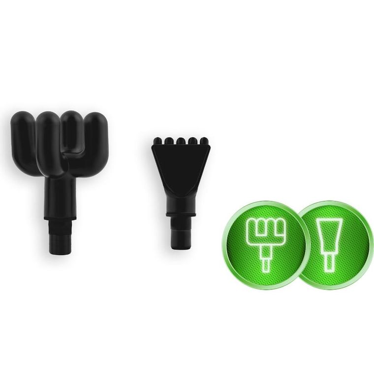 Neo-Sport, pistolet do masażu ciała 8 nakładek, czarny, NS-501