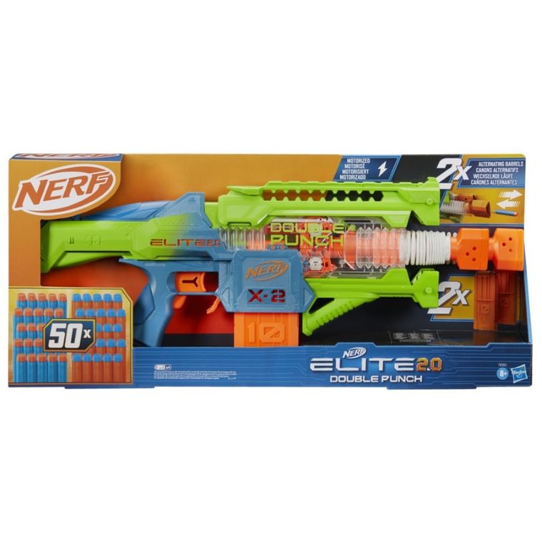 Nerf Elite 2.0, Double Punch, wyrzutnia i 50 strzałek