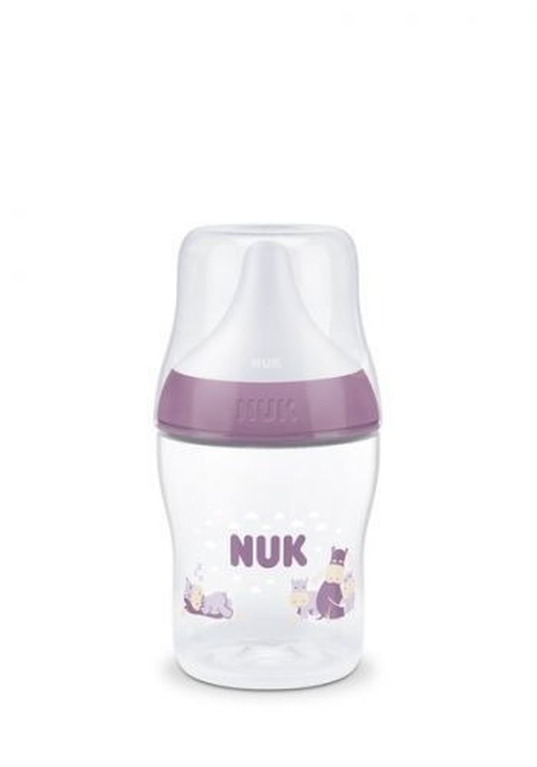 Nuk, Perfect Match, butelka, silikonowy smoczek, hippo, 150 ml