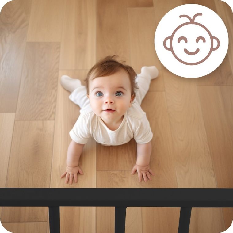 Nukido, barierka, bramka zabezpieczająca, czarna