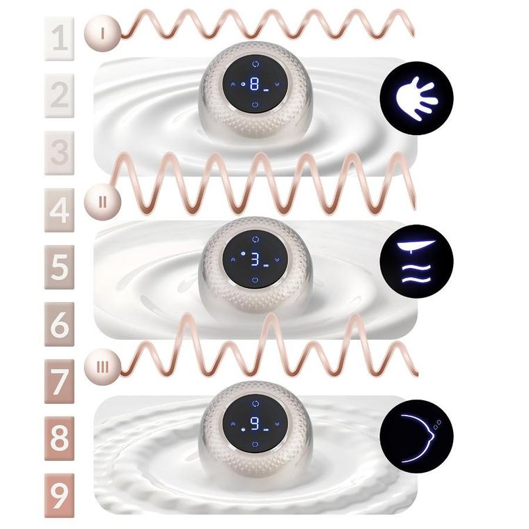 Nukido, laktator elektryczny, trójfazowy, beżowy, NK-963