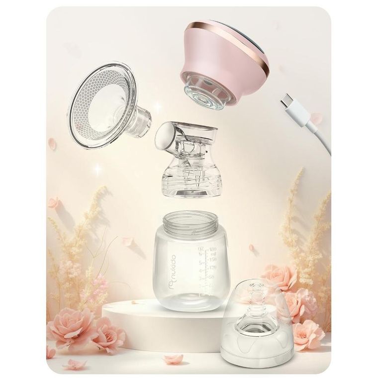 Nukido, laktator elektryczny, trójfazowy, pink, NK-960