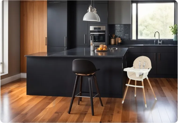 Nukido, Lilo, krzesełko do karmienia, beżowe