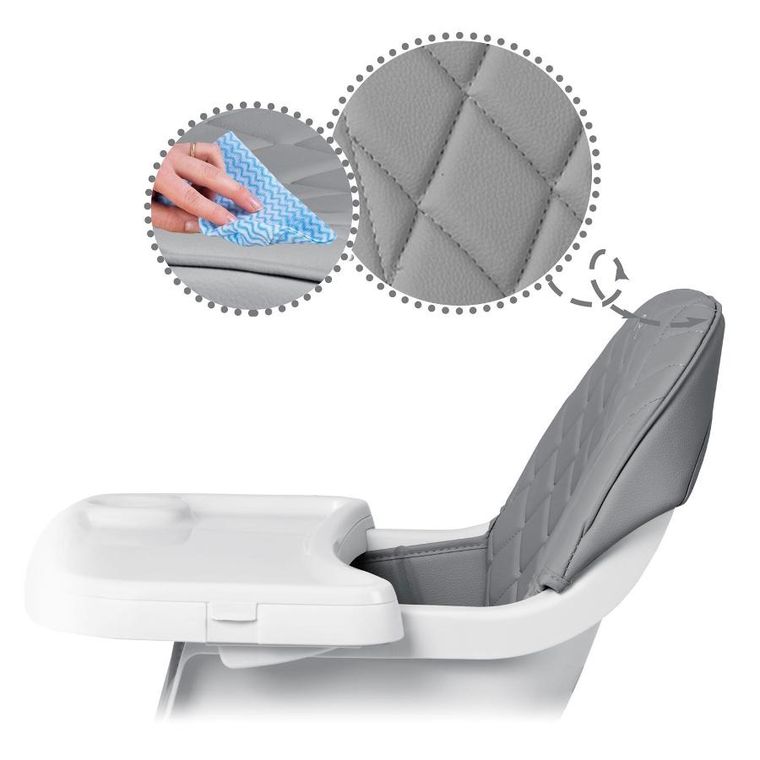 Nukido, Lilo, krzesełko do karmienia, szare