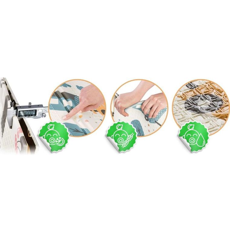 Nukido, mata piankowa, składana, 150-200-1 cm