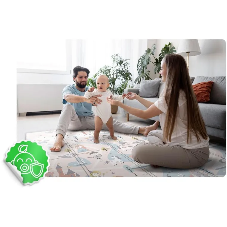 Nukido, mata piankowa, składana, 200-180-1 cm