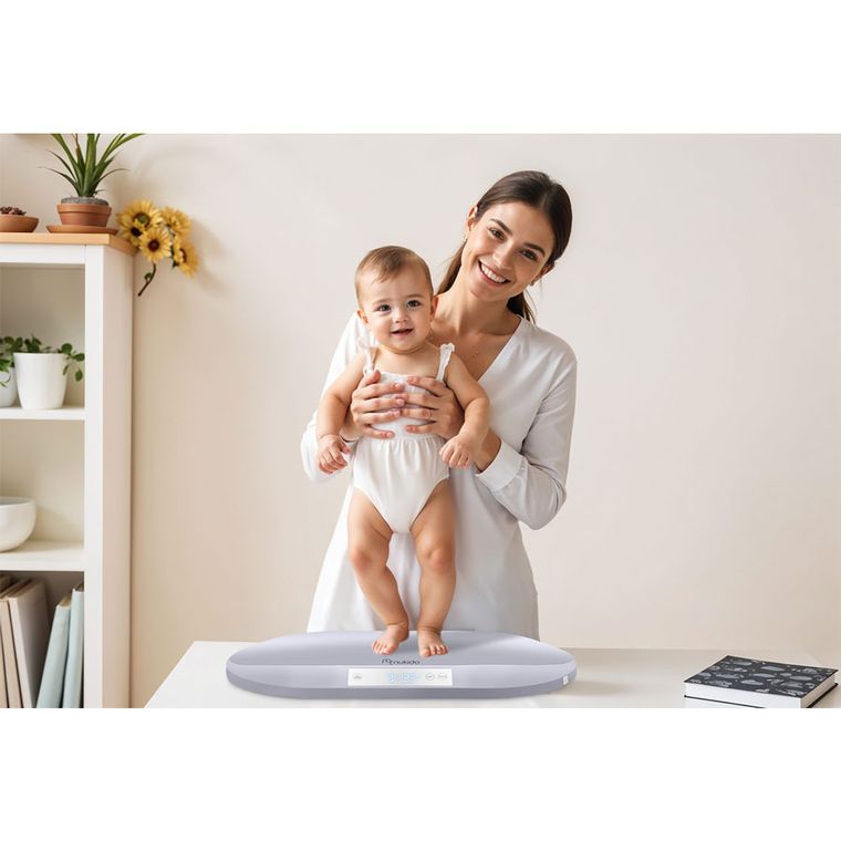 Nukido, NK-950, elektroniczna waga dla niemowląt, szara