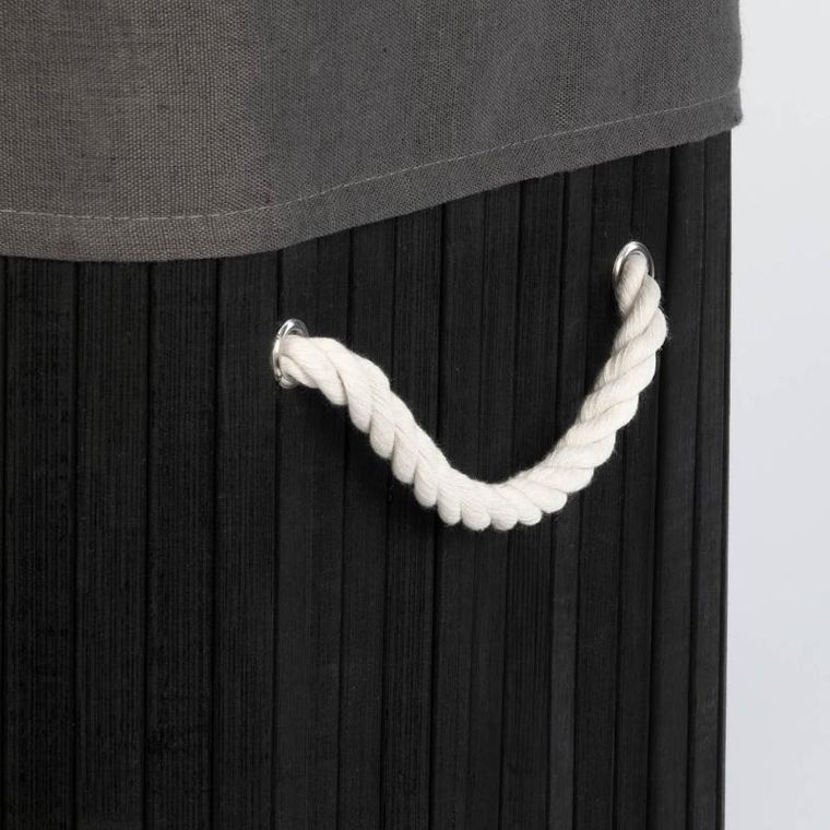 Nuxio, Sade, bambusowy kosz na pranie, 80l