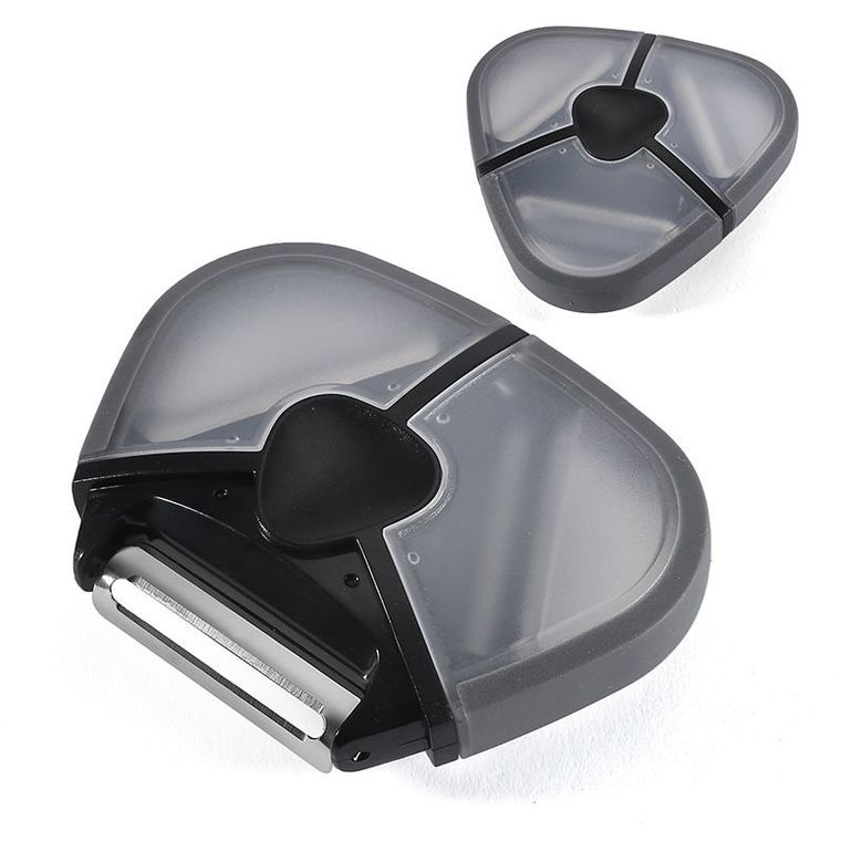 Obieraczka z trzema ostrzami 3w1, czarna