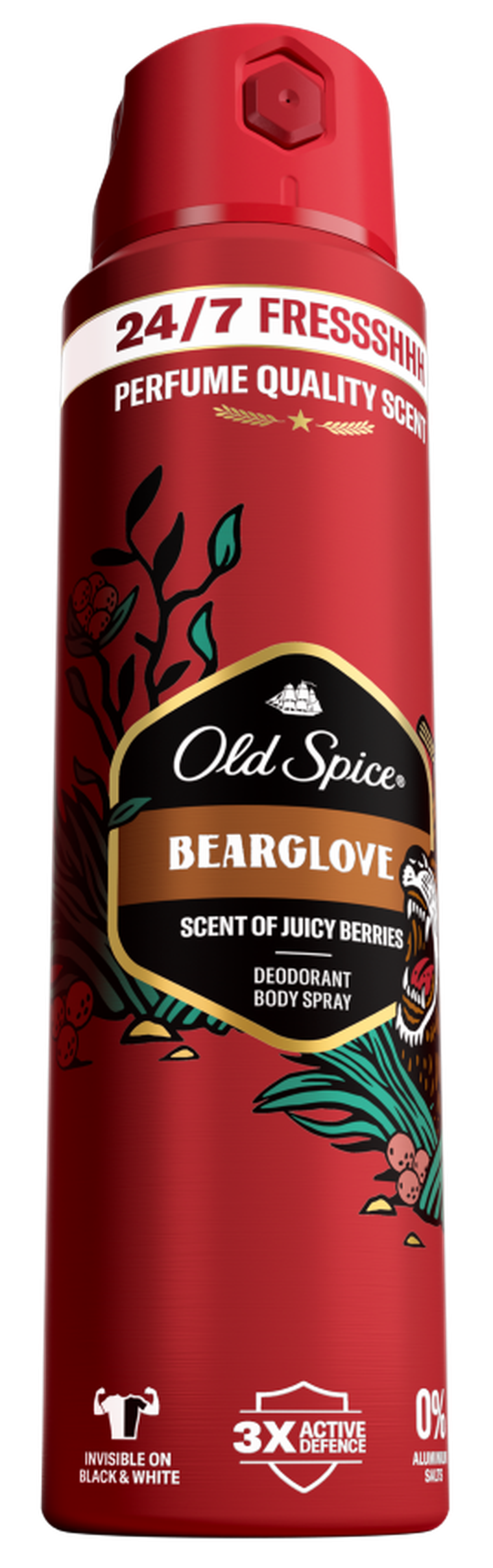 Old Spice, Bearglove, dezodorant w sprayu dla mężczyzn, 125 ml