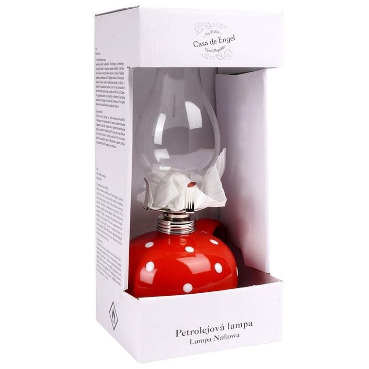 Orion, Lampa naftowa ceramiczna 28,5 cm 530 ml