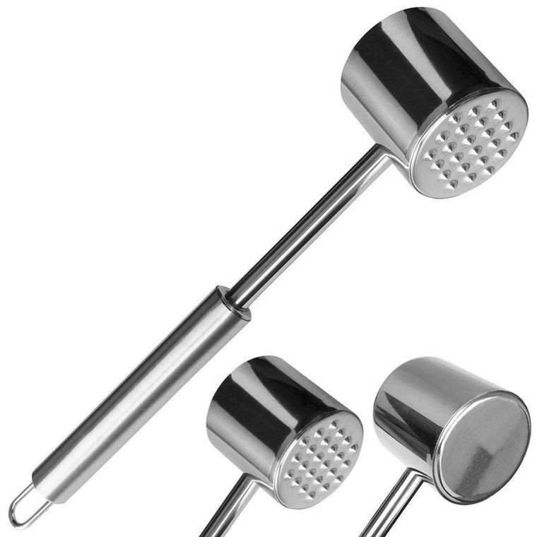 Orion, Luxy, tłuczek dwustronny do mięsa, stalowy, 27 cm