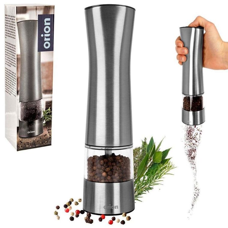 Orion, młynek do mielenia, automatyczny, stalowy, 21,5 cm