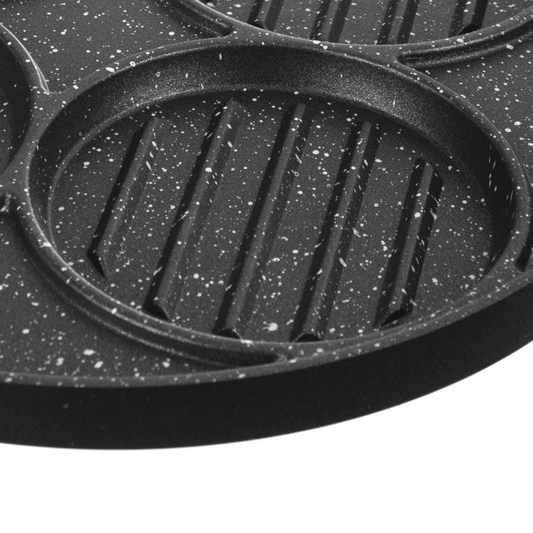 Orion, patelnia grillowa do smażenia, 4 otwory, Grande, 26,5 cm