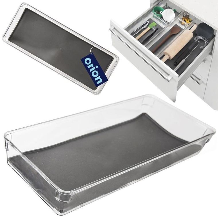 Orion, pojemnik do przechowywania, grey, 40-16-4.5 cm