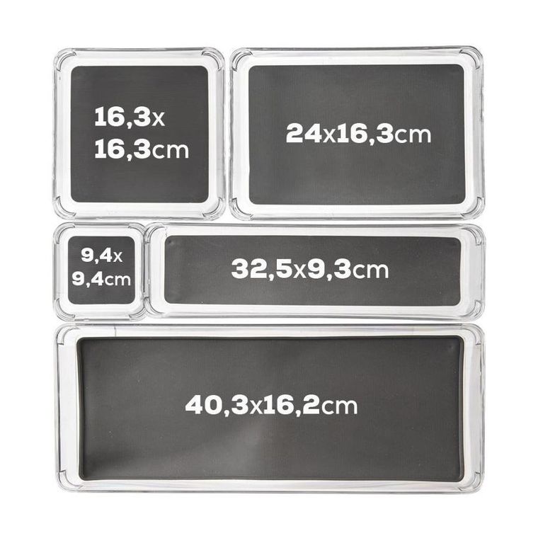 Orion, pojemnik do przechowywania, grey, 9-9-4.5 cm