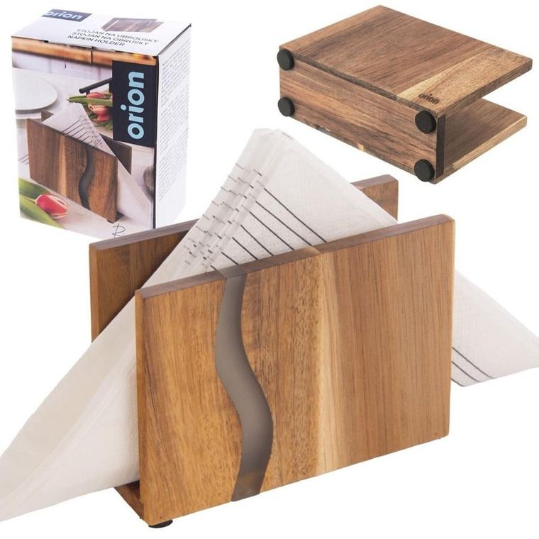 Orion, Rive, serwetnik drewniany, 12-8,5 cm