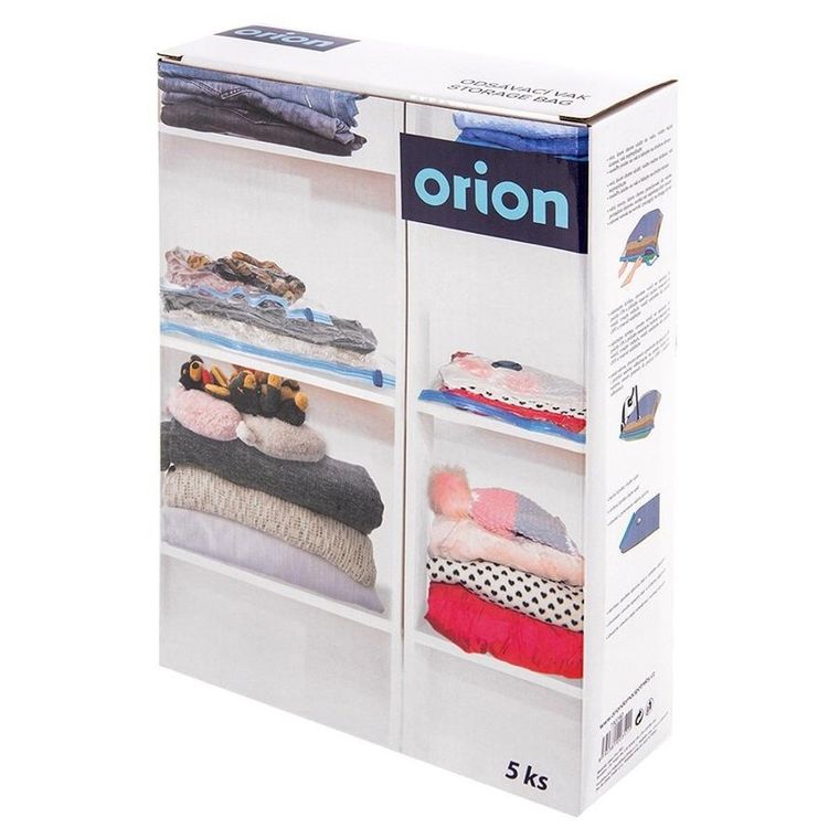 Orion, worki próżniowe na ubrania i pościel, 3 rozmiary, 5 szt.