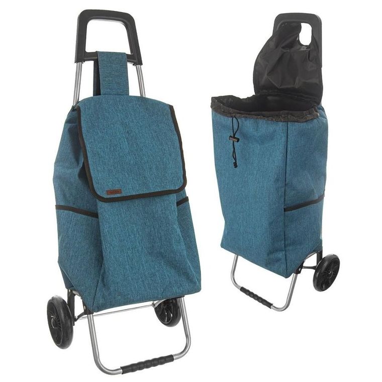 Orion, wózek zakupowy na kółkach, niebieski, 40 l, 30 kg