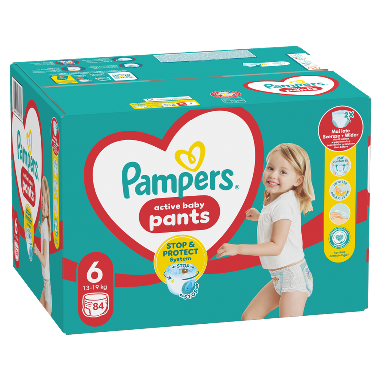 Pampers, Pants, pieluchomajtki, rozmiar 6, 13-19 kg, 84 szt.